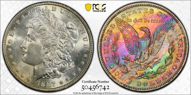 1887 $1 MS64