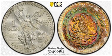 1983-Mo Onza Libertad Ag MS66