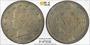 1886 5C MS63