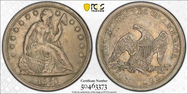 1850 $1 XF40