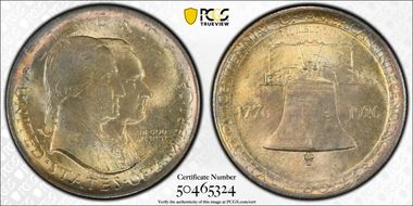 1926 50C Sesquicentennial MS65+ 