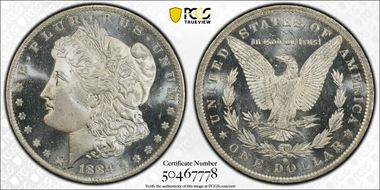 1884-O $1 MS65+ DMPL