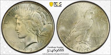 1925 $1 MS66+