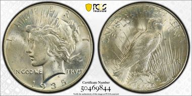 1935 $1 MS66