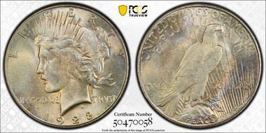 1928-S $1 MS64+ 