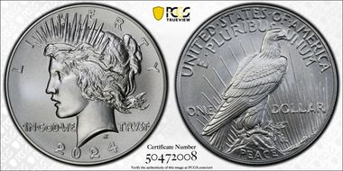 2024 $1 Peace Dollar First Strike MS69