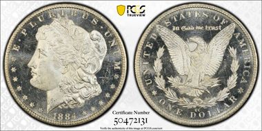 1884-CC $1 MS65+ DMPL