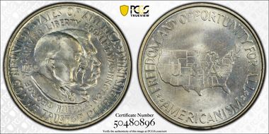 1954-D 50C Washington-Carver MS67