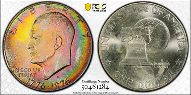 1976-S $1 Silver MS66