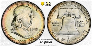 1952 50C MS67FBL