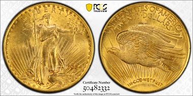 1924-D $20 MS62