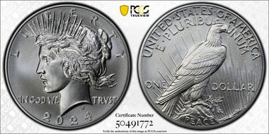 2024 $1 Peace Dollar First Strike MS69