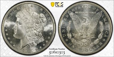 1881-S $1 MS67+ 