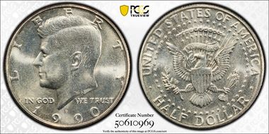 1990-P 50C MS66