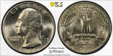 1980-P 25C MS66