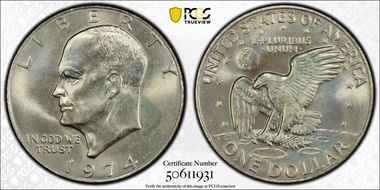 1974 $1 MS66