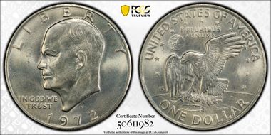 1972-D $1 MS66