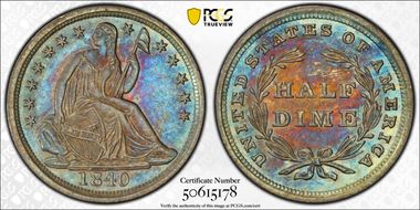 1840 H10C No Drapery MS63