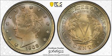 1908 5C MS67