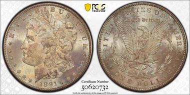 1891-S $1 MS66