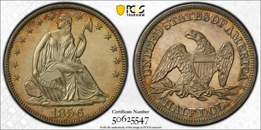 1856 50C PR65CAM