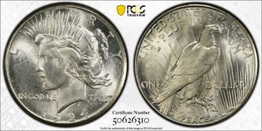 1924-S $1 MS65