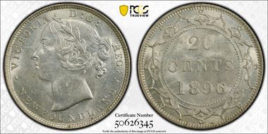 1896 20C Small 96 MS63