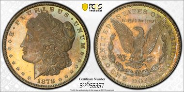 1878 7TF $1 Reverse of 1878 MS64PL