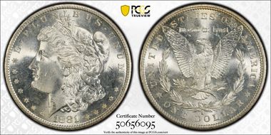 1881-S $1 MS67