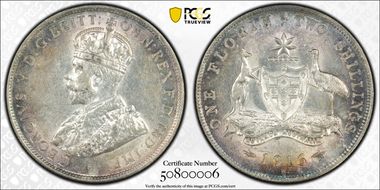1916-M Florin KM-27  Ag AU58