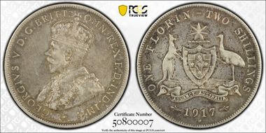 1917-M Florin KM-27  Ag XF40