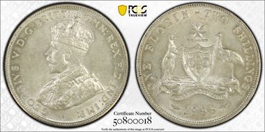 1936(m) Florin KM-27  Ag MS63