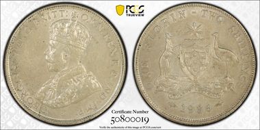 1936(m) Florin KM-27  Ag MS62