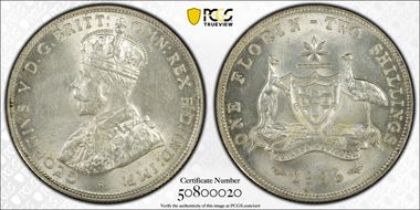 1936(m) Florin KM-27  Ag MS63