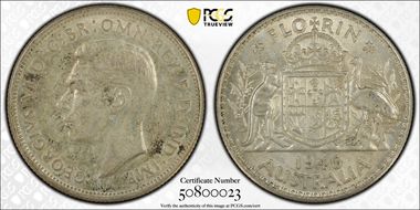 1940(m) Florin KM-40  Ag MS62