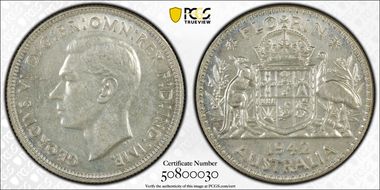 1942(m) Florin KM-40  Ag MS61