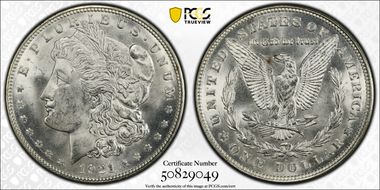 1921-D $1 MS66+ 