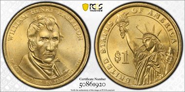 2009-D $1 William Henry Harrison Position A MS64