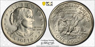 1981-P SBA$1 MS65