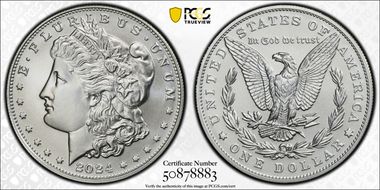 2024 $1 Morgan Dollar MS70