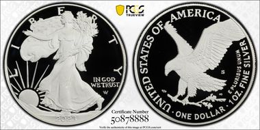 2023-S $1 Silver Eagle PR70DCAM