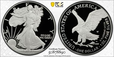 2024-W  $1 Silver Eagle PR70DCAM