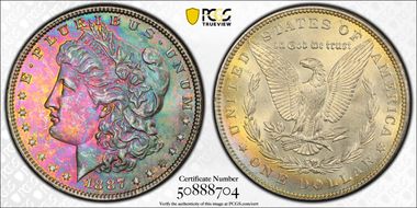 1887 $1 MS64