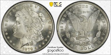 1879-S $1 MS67