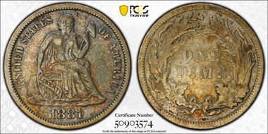 1881 10C VF35