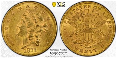 1871 $20 MS60