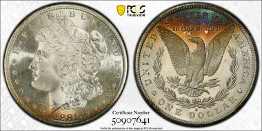 1881-S $1 MS67