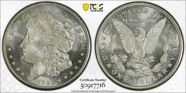 1921-D $1 MS66
