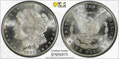 1884-CC $1 MS66+