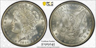 1884-CC $1 MS66+ 